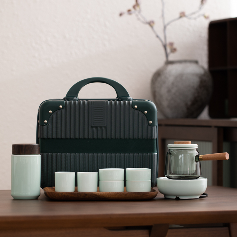鹏翼青山玉围炉煮茶旅行茶具