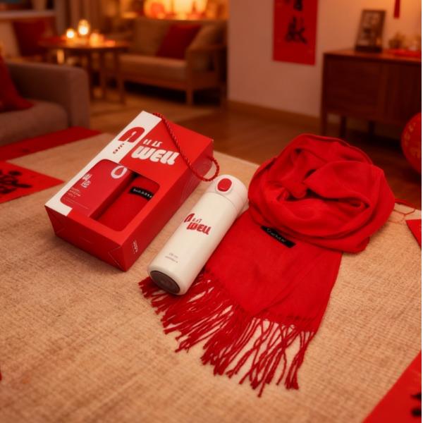 UPZO围巾保温杯套装B11W1