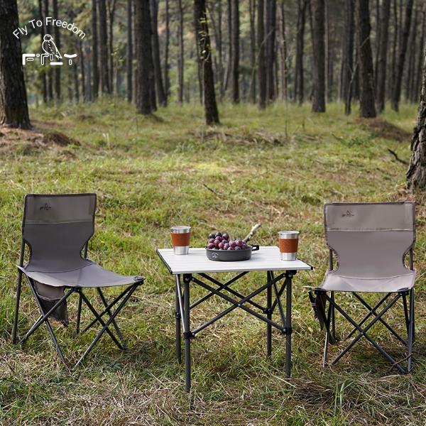 FTLY飞图乐茶松棕-折叠桌椅方桌三件套ZDZY1501