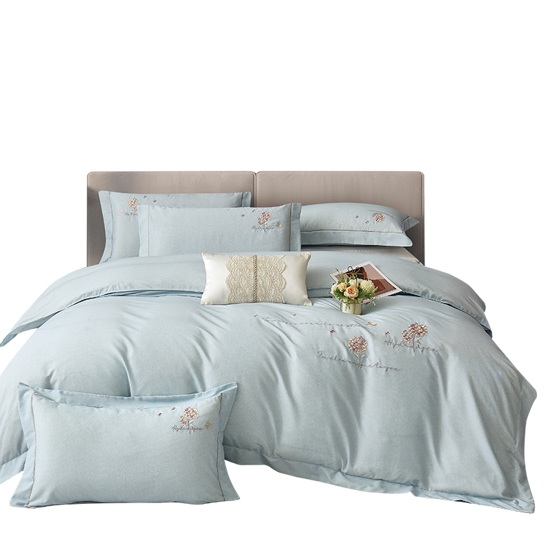 芳恩FN-Z8068全棉磨毛精绣四件套