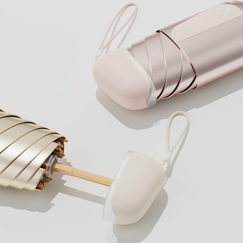 左都ZD212-扁6折6k【金银胶】防晒伞+幻彩包