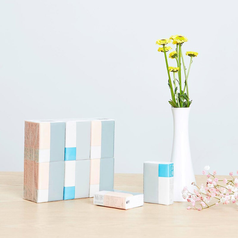 柚家自然无香纸手帕4组装6946