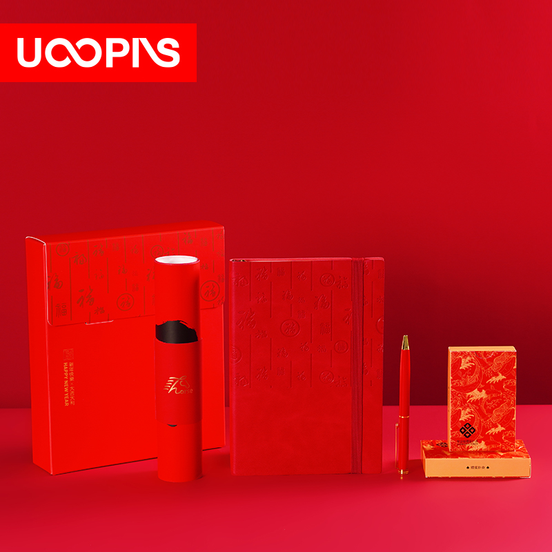 UOOPINS（優品序）納福新年筆記本春聯撲克套裝