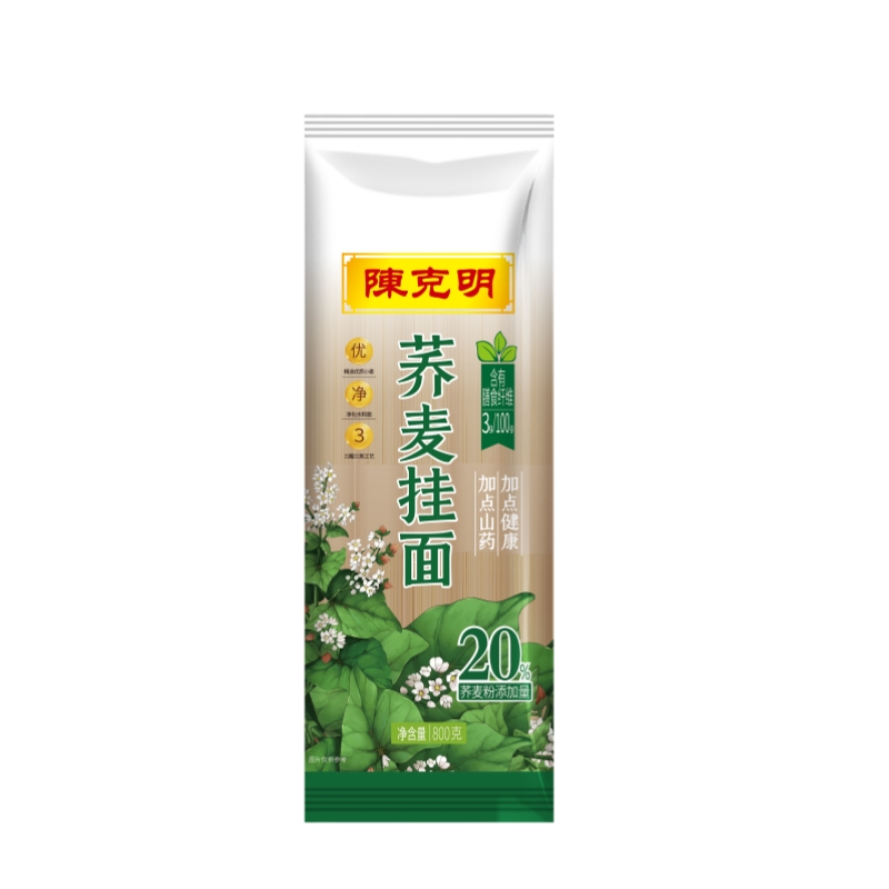陈克明20%荞麦挂面800g*4