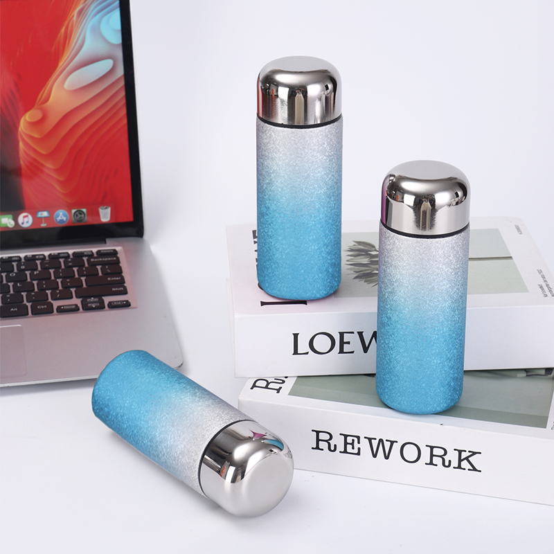 全格保温杯晶花蓝Ti913-200