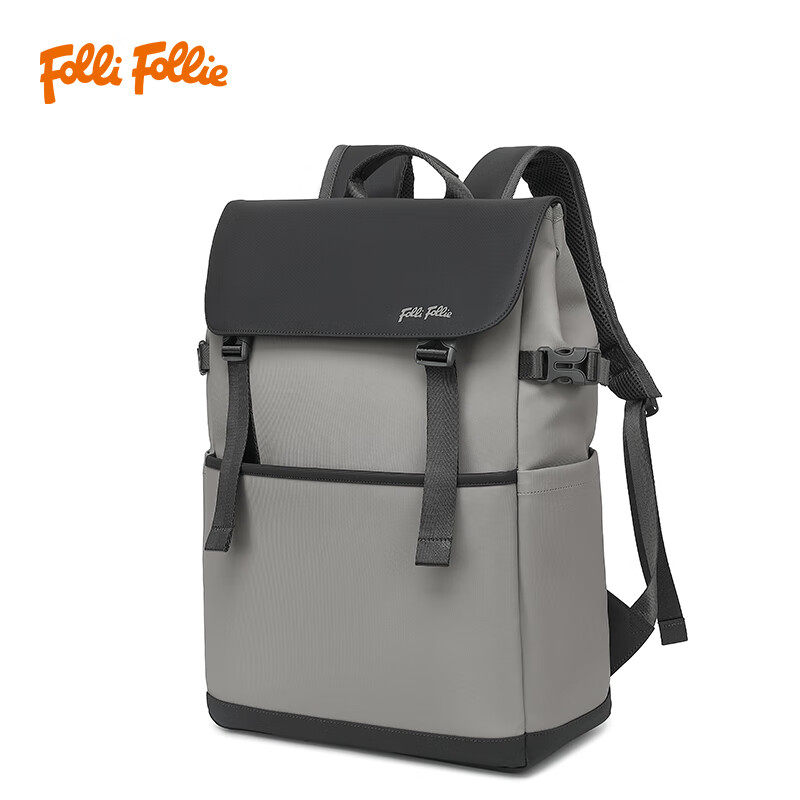 FolliFollie商務(wù)簡(jiǎn)約修身雙肩包FF-D003A