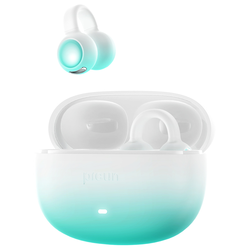 picun品存耳夹式耳机W5天青色