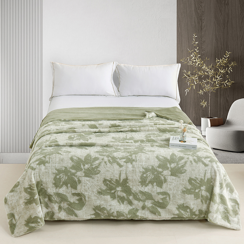 洁丽雅叶羽多功能被套毯JLY-M0109