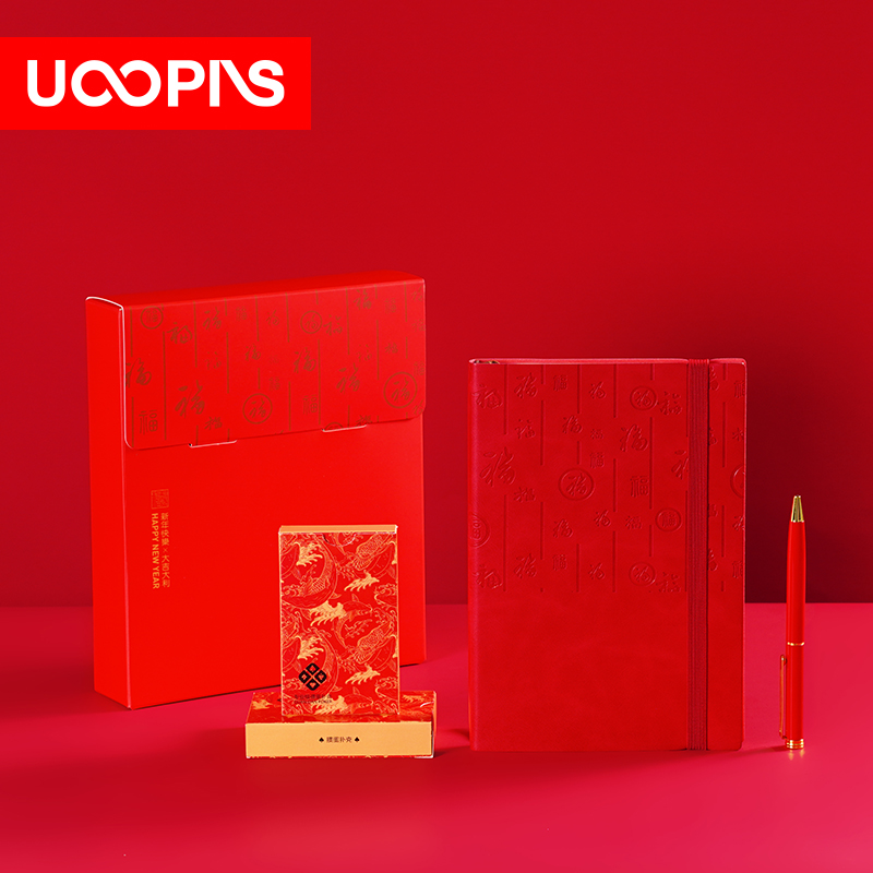 UOOPINS（優品序）納福新年筆記本撲克套裝
