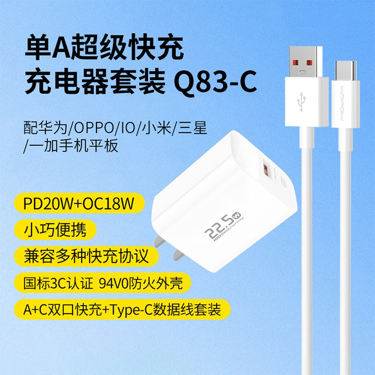 單A超級(jí)快充充電器套裝Q83-C
