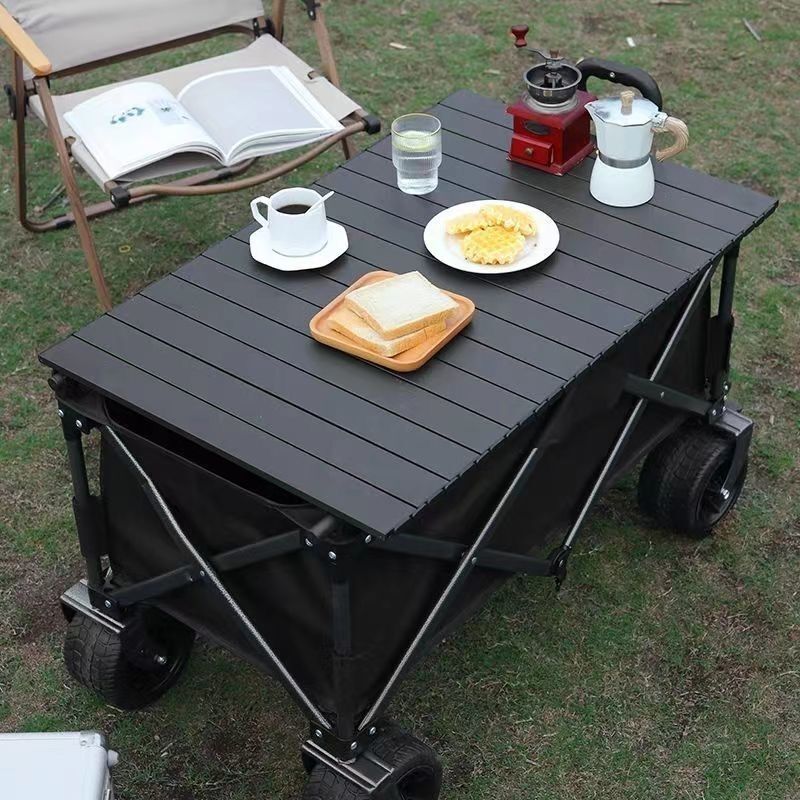 悠拓者聚拢款坦克轮大号露营餐车+桌板组合YT-LY27T