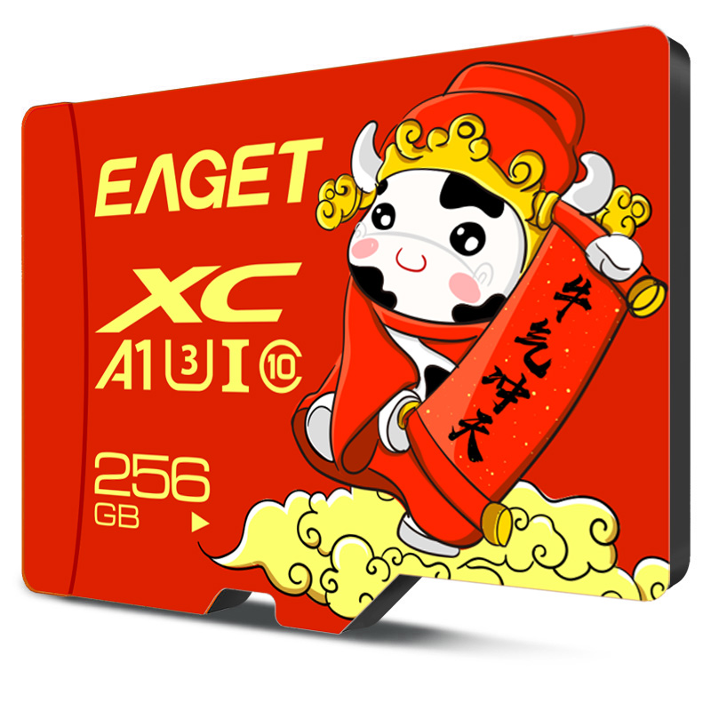 (EAGET)忆捷手机监控摄像高速行车记录仪TF卡256GB