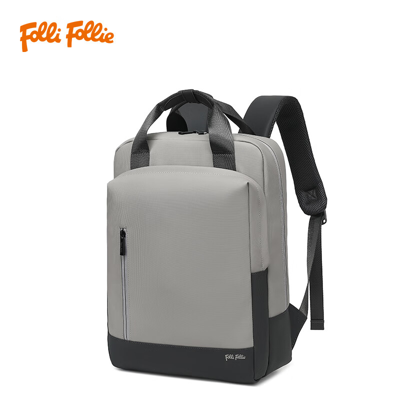 FolliFollie商務(wù)簡(jiǎn)約修身雙肩包FF-D002A