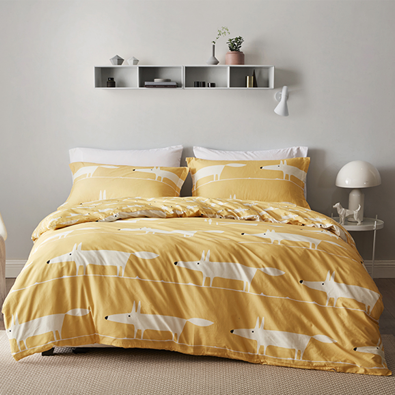 博洋狐貍先生全棉四件套-赤霞檸光