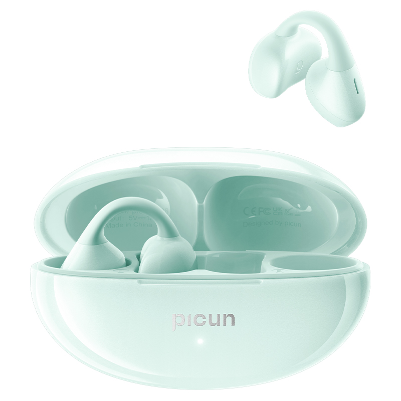 picun品存耳夹式OWS耳机W28薄荷绿