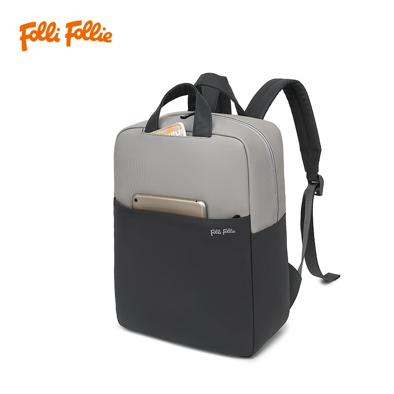 FolliFollie商務(wù)簡約修身雙肩包FF-D001A