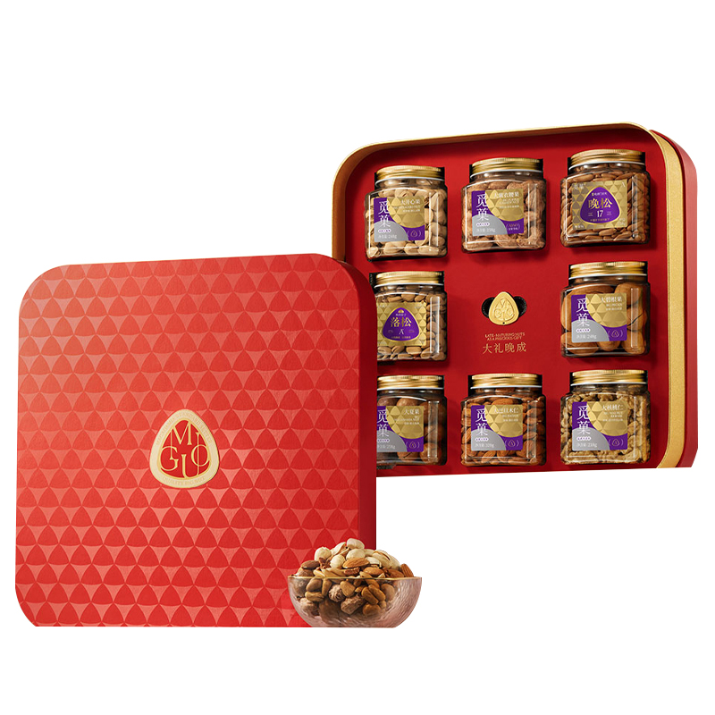 觅菓岁寒三友礼盒红色Pro款-2057g