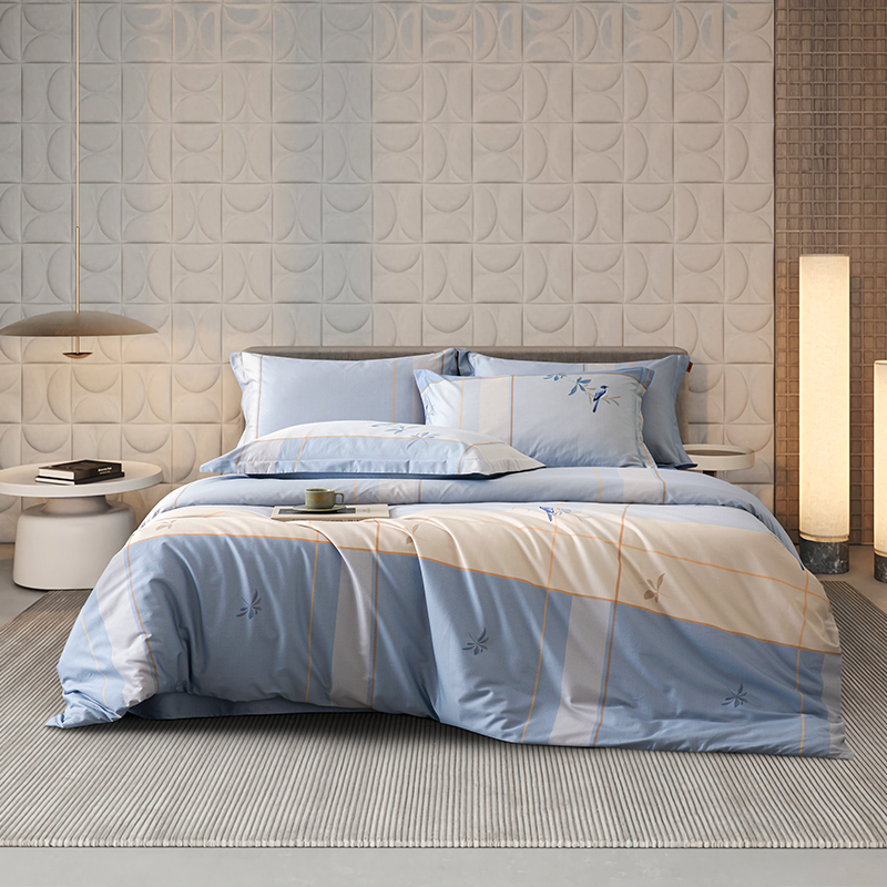 博洋焕净云棉四件套-喜雀纳福