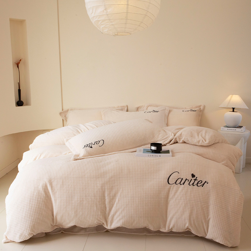 花花公子牛奶绒暖冬四件套PB-25T7801