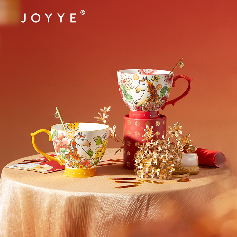 JOYYE马上生花手绘杯