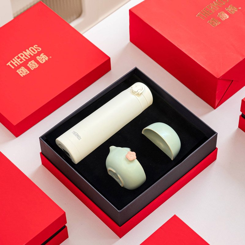 膳魔師保溫杯+萬仟堂梅花客【JNFMHK46】