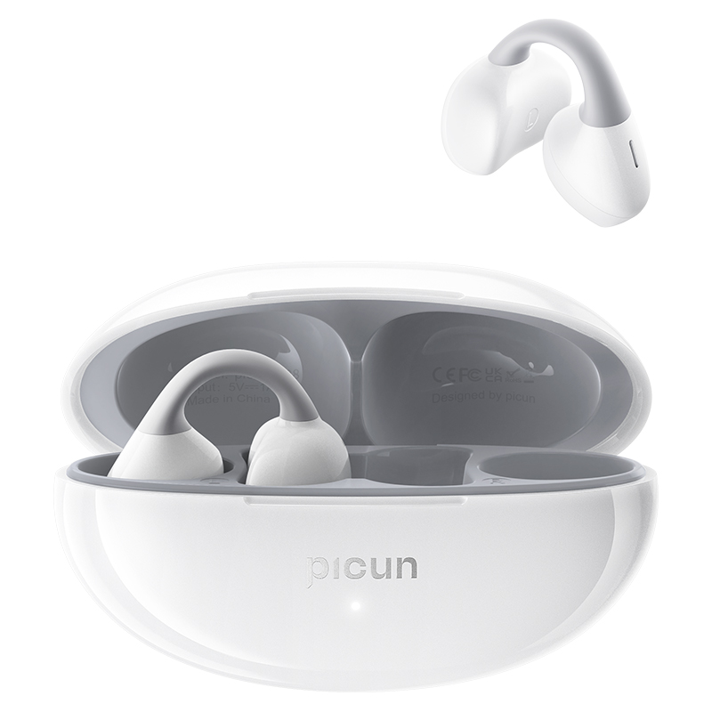 picun品存耳夹式OWS耳机W28白色