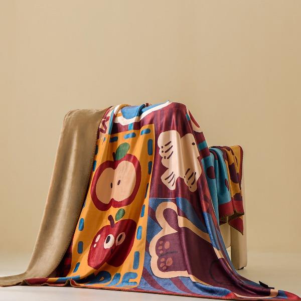 萱遇家紡氨超錦狐絨毛毯YZ-97720