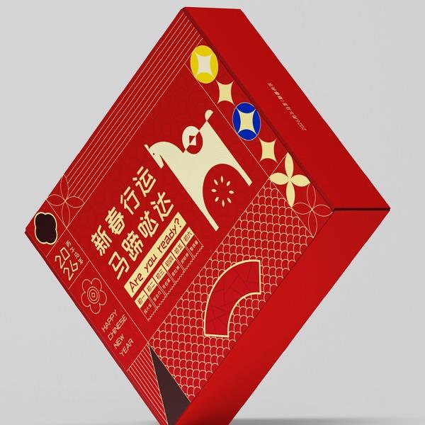 红帕2026年马蹄哒达新春礼盒（法兰绒款）