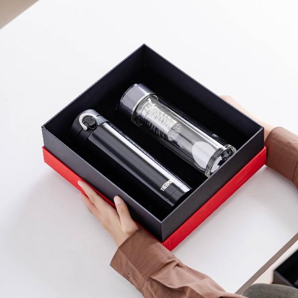 膳魔師保溫杯+玻璃杯套裝JNFTCGE01