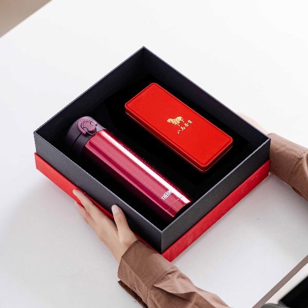 膳魔師保溫杯+八馬茶葉2泡1盒【JNFBM26】