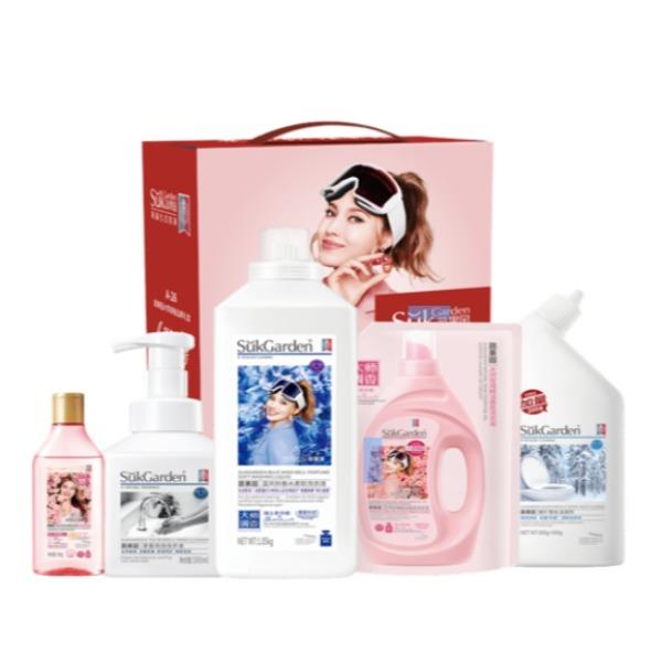 蔬果園玫瑰系列家庭清潔五件套