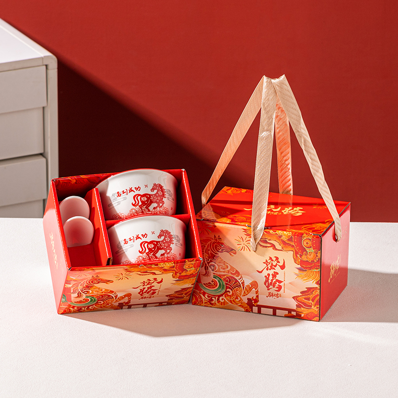 錦知興-馬年大吉2碗勺餐具套裝