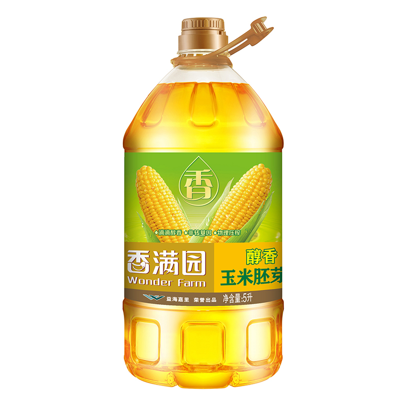 金龙鱼香满园︱益海嘉里醇香一级压榨玉米胚芽油5L