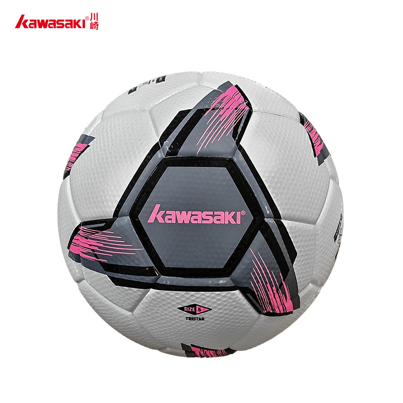 川崎足球K3J01-C5544白灰粉5號