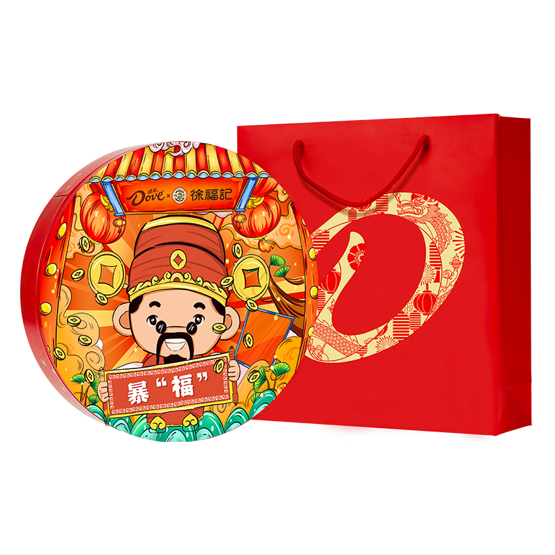 德芙&徐福記聯名雙福悅禮禮盒635克