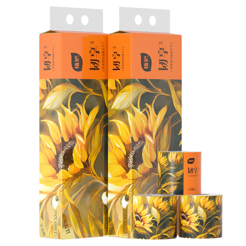 植護韌享有芯卷紙100*120mm/5層130g12卷/提