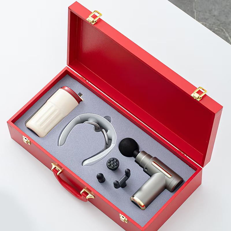 鹏翼开门红筋膜枪温显杯颈椎仪3件套