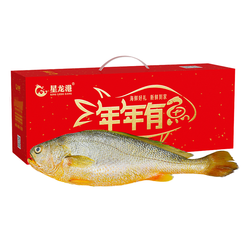 星龙港鲜活捕捞大黄鱼礼盒（1000g单条装）