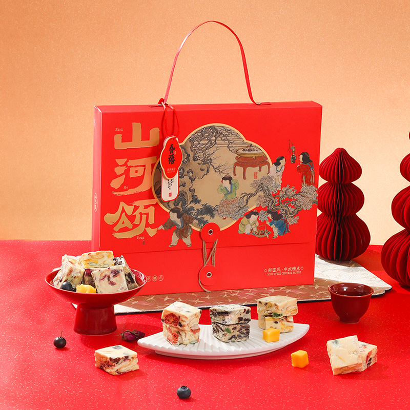 魏縣雅覓山河頌·春禧繽紛雪花酥什錦禮盒320g