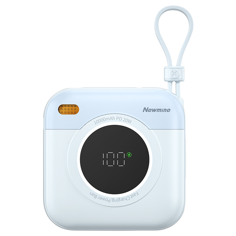 紐曼自帶先磁吸二合一一萬毫安充電寶F86-D可上飛機(jī)3C