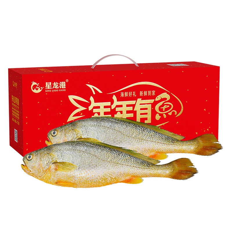 星龙港鲜活捕捞大黄鱼礼盒1000g