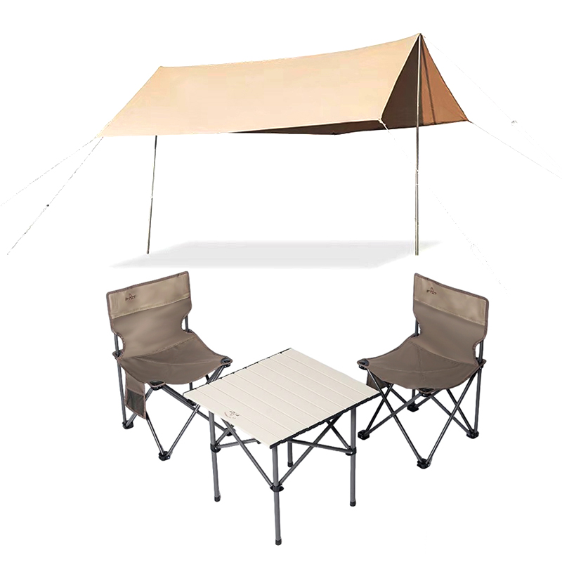 FTLY飞图乐1-2人露营轻便套装（天幕+折叠桌椅三件套）