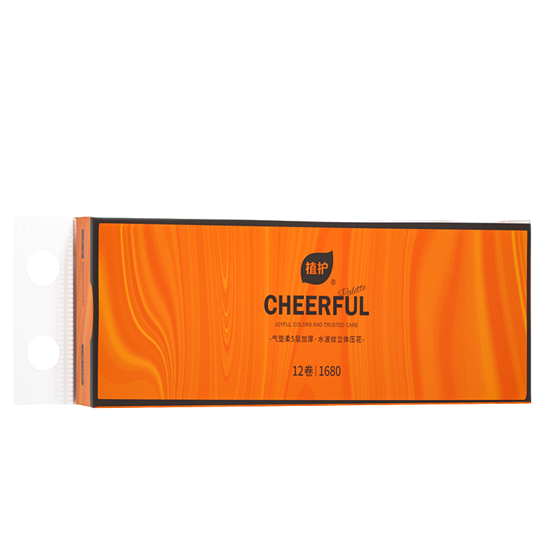 植護悅色橙無芯卷紙155*120mm/5層140g12卷/提