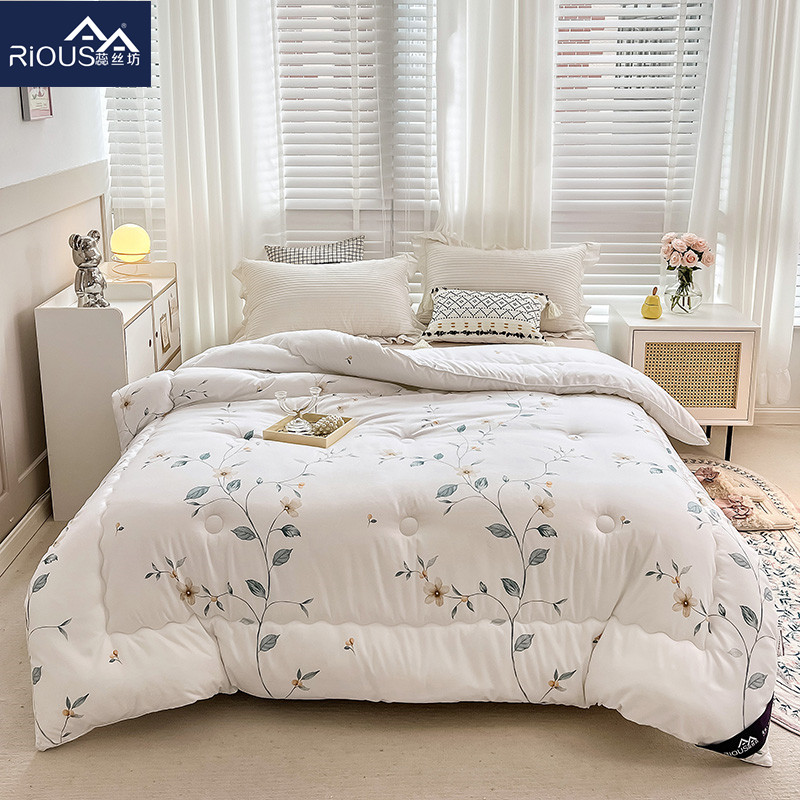 蕊丝坊家纺生态呼吸绒蚕宝冬被220*240cm（10斤）