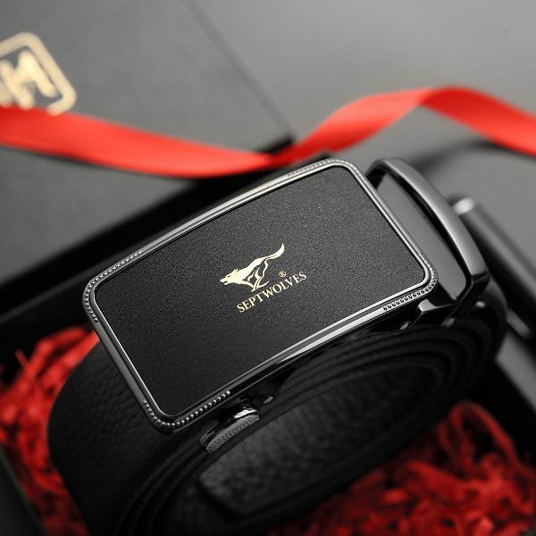 七匹狼男士真皮皮帶【儀式感禮物甄選】A1202-01Z