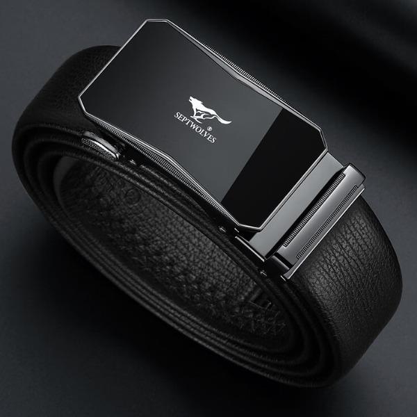 七匹狼皮帶男加長款真皮自動(dòng)扣腰帶PD721137720