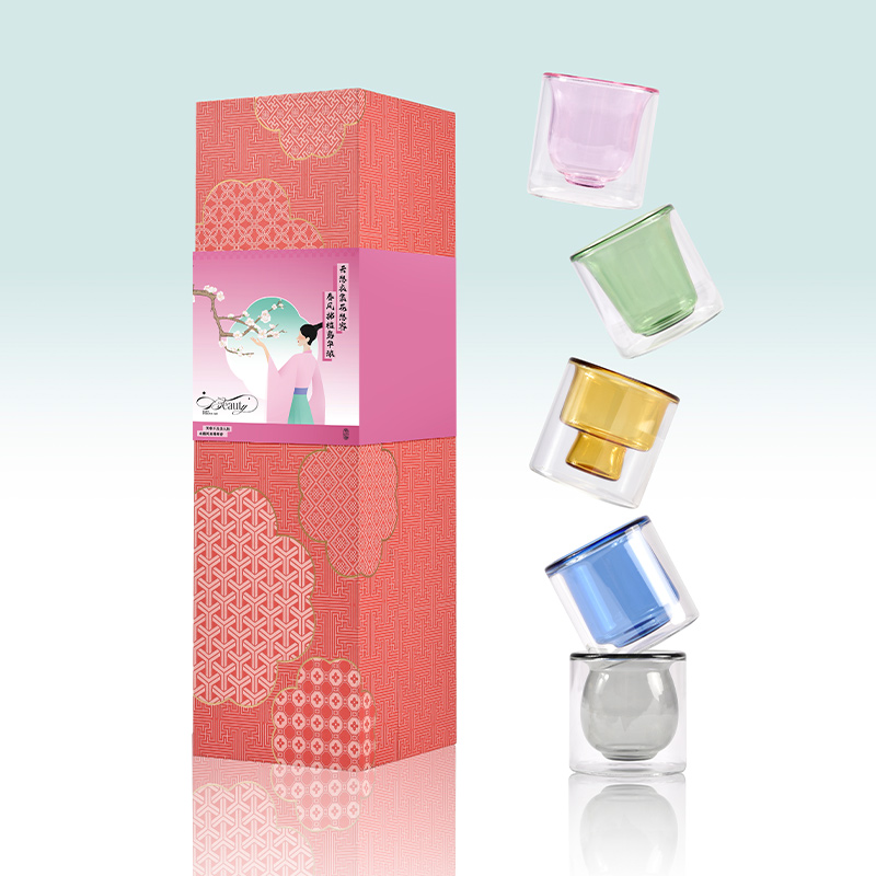 素心玲瓏琉韻五彩杯