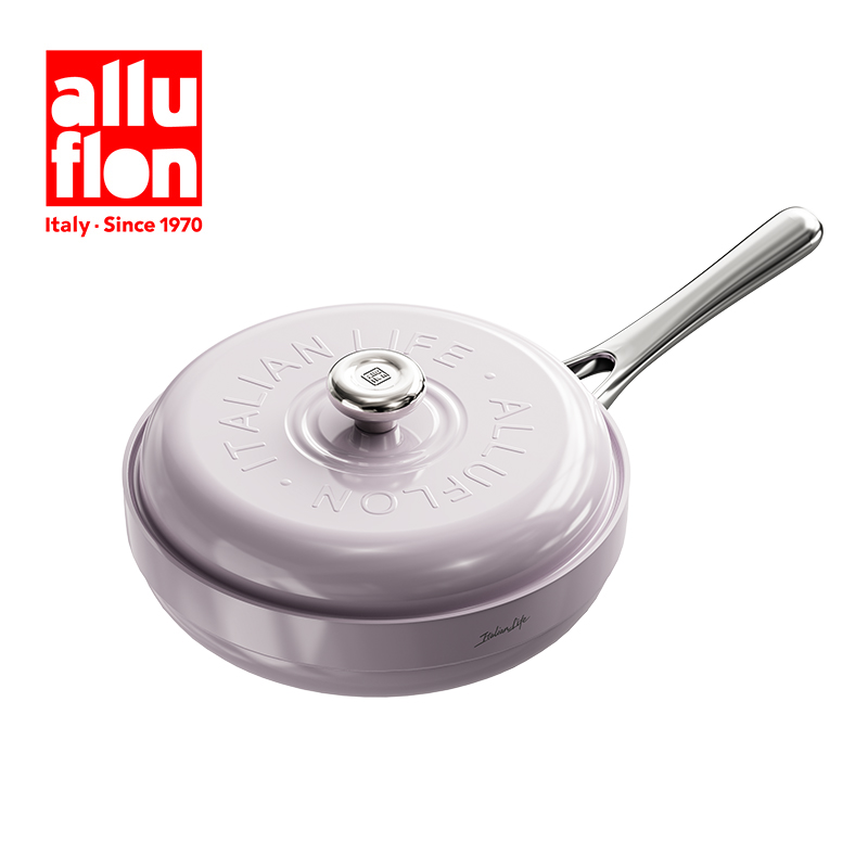 Alluflon阿路弗侖阿爾貝羅鈦瓷炒鍋32cm（椰紫）