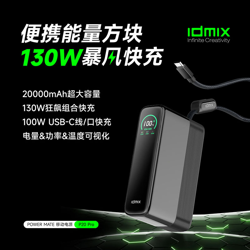IDMIXPD130W快充電源P20PRO