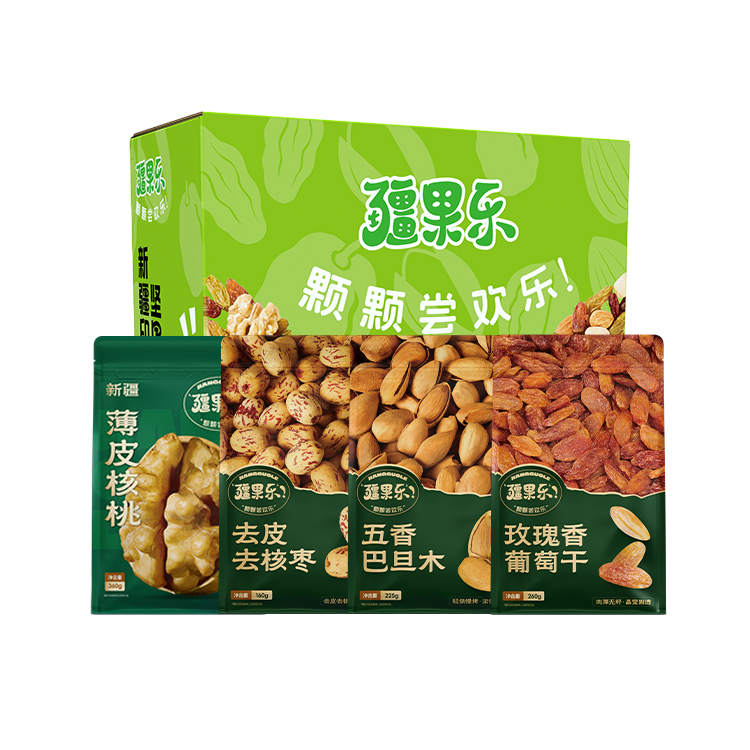 疆果樂新疆印象·堅(jiān)果盛宴禮盒(小號(hào)B款）1005g/件